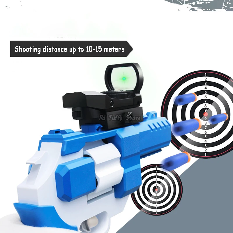 Электронный револьвер мягкие пули моделирующая модель игрушечного пистолета