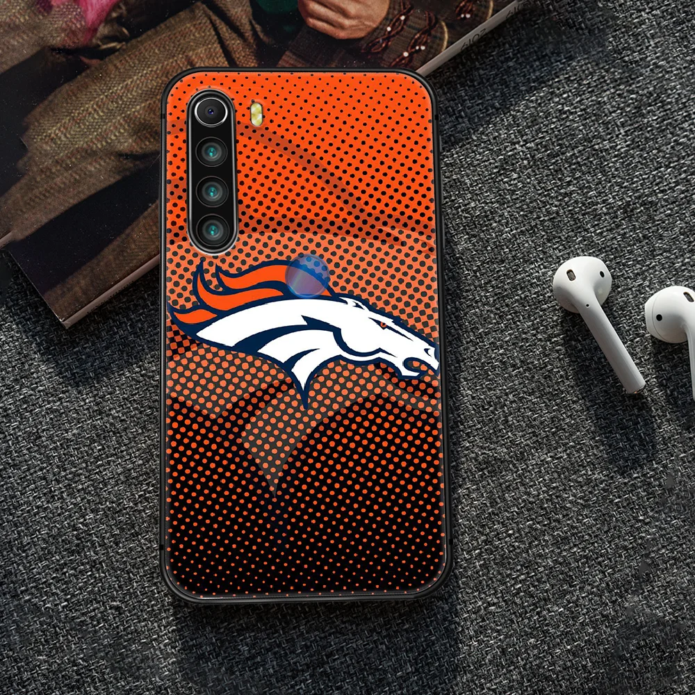 

Football Denver Bronco Rugby Phone Case Cover Hull For XIAOMI Redmi 7 7a 8 8a 9 10X NOTE 6 7 7s 8 8t 9 9s Pro Max black Hoesjes