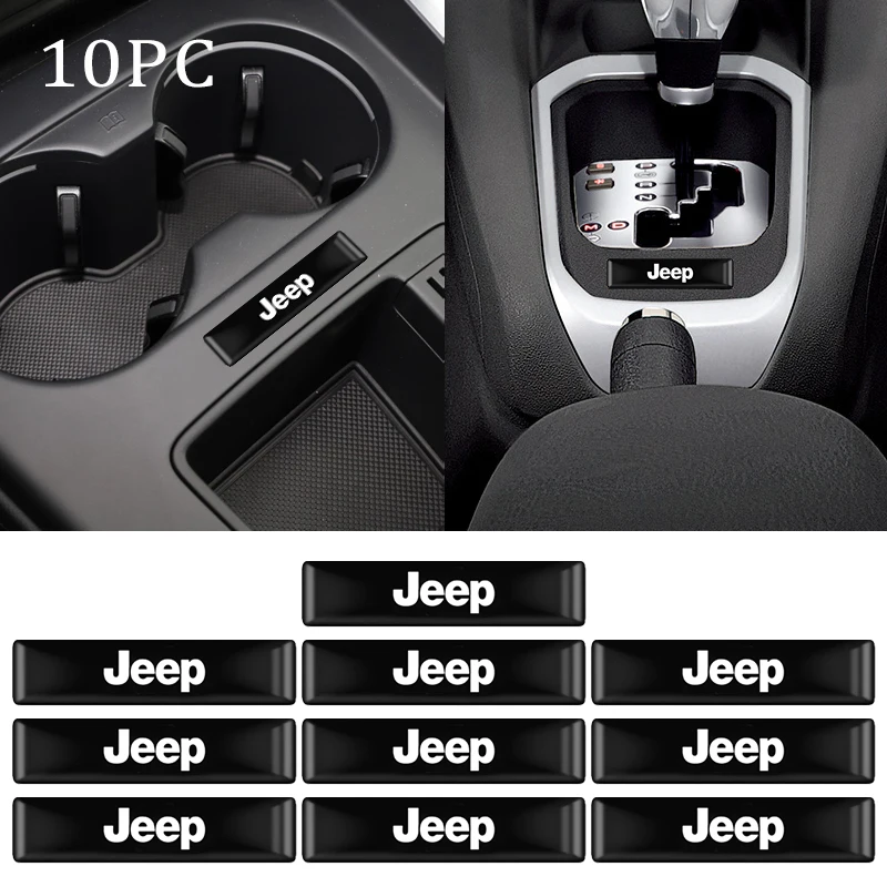 4/10 шт. эпоксидная 3D Автомобильная эмблема наклейки для Jeep Grand Cherokee Wj Zj Compass Patriot