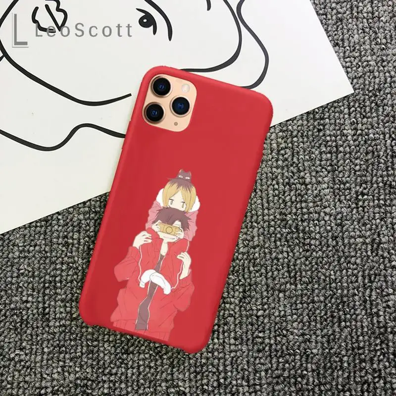 

Kenma Kozume of Haikyuu Phone Case Candy Color for iPhone 11 12 mini pro XS MAX 8 7 6 6S Plus X 5S SE 2020 XR