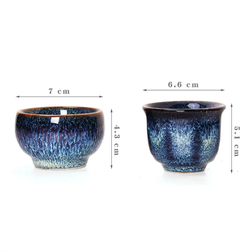 

Ceramic Kung Fu Water Mug Creative Porcelain Maple Leaf Teacup Traditional Chinese Kiln Change Office Tea Cup Drinkware Gift