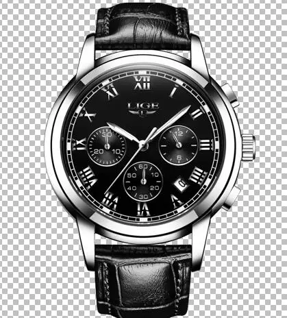 L Silver black LIGE, новинка, часы для мужчин, люксовый бренд, хронограф, мужские спортивные часы, водонепроницаемые, все стали, кварцевые, мужские часы, Relogio Masculino+ коробка - Цвет: L Silver black