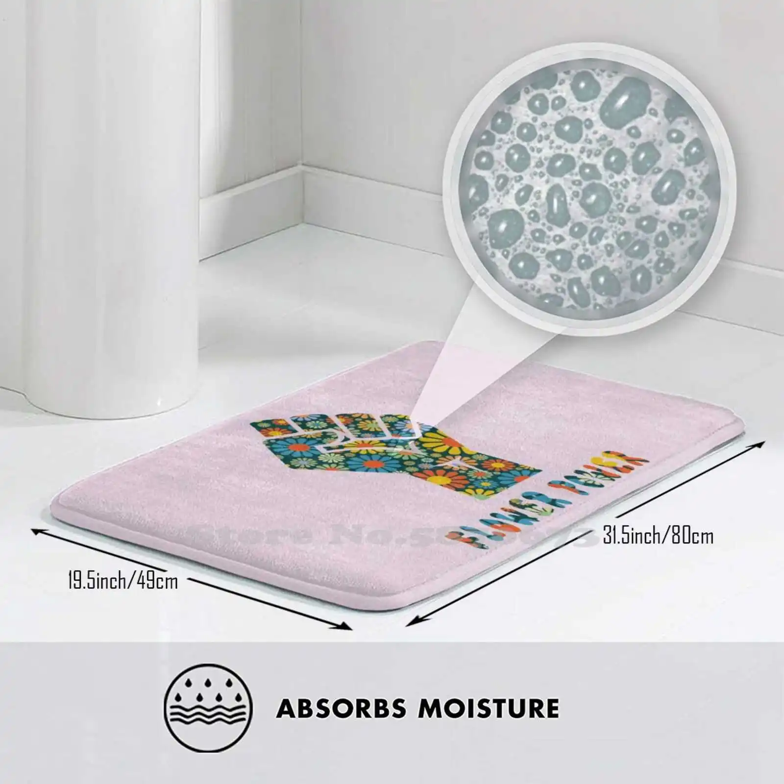 3D товары для дома с цветочным рисунком коврик ног черный живое мирное ралли