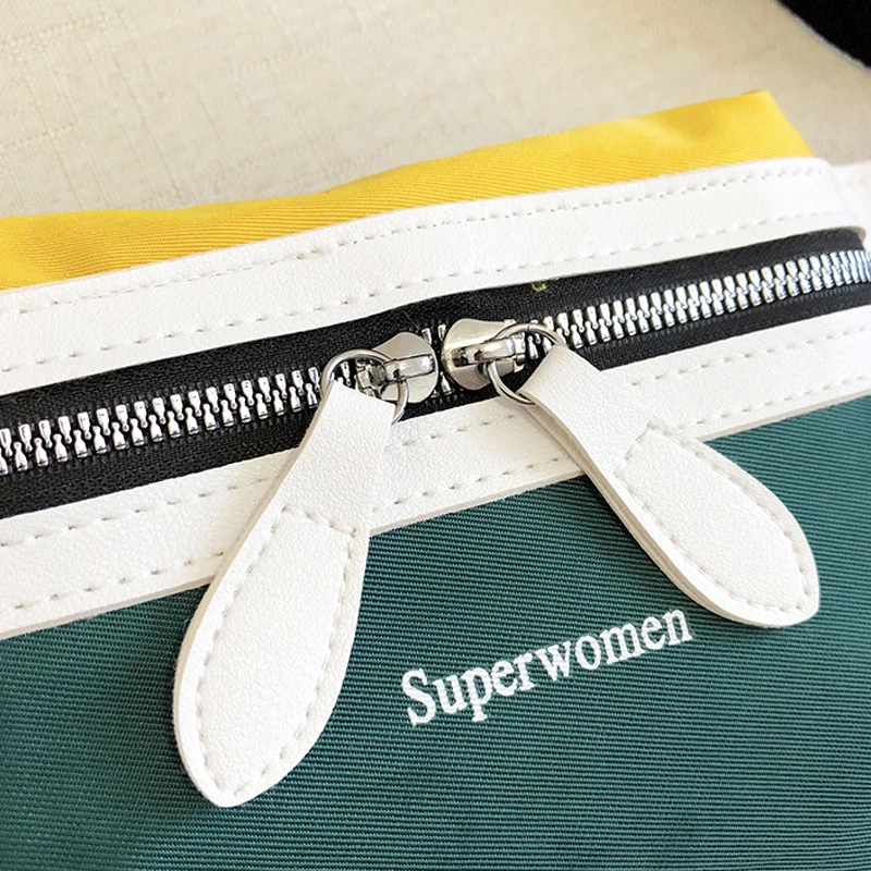 

Fashion Canvas Fanny Pack Banana Waist Bag New Brand Belt Bag Women Waist Pack Contrast Color Chest Bag Phone Pouch Belly Bag