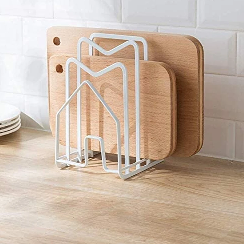 

Cutting Board Rack Pot Pan Lid Holder for Kitchen Cupboards Chopping Board Organiser Stand Holder for Dish Plate Thin