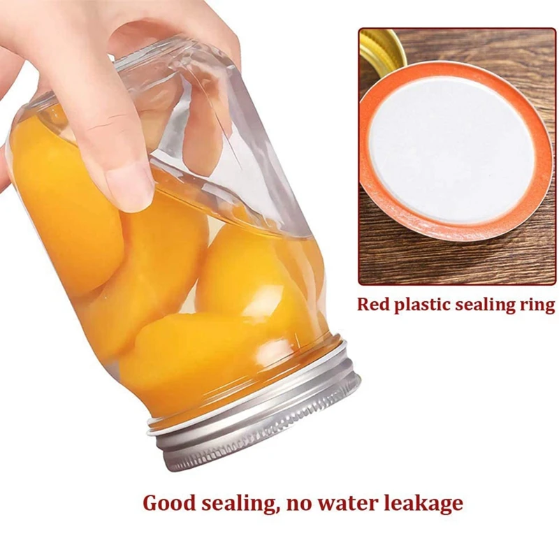 

Canning Lids,120 PCS Mason Jar Lids,Regular Mouth Canning Lids,Metal Lid Split-Type with Airtight Seal and Leak Proof