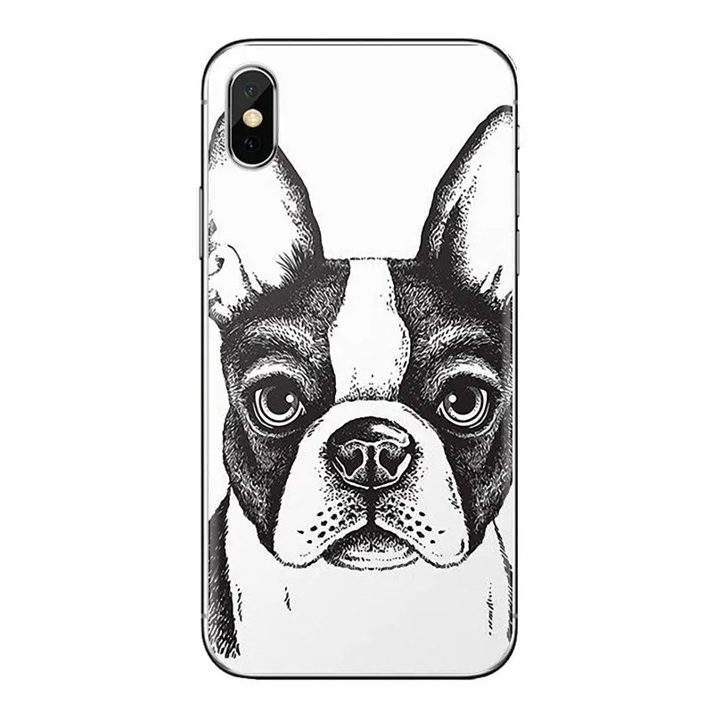 Soft Transparent Shell Covers dog bulldog Cute Art For Xiaomi Redmi 4 3 3S Pro Mi3 Mi4 Mi4i Mi4C Mi5 Mi5S Mi Max Note 2 |