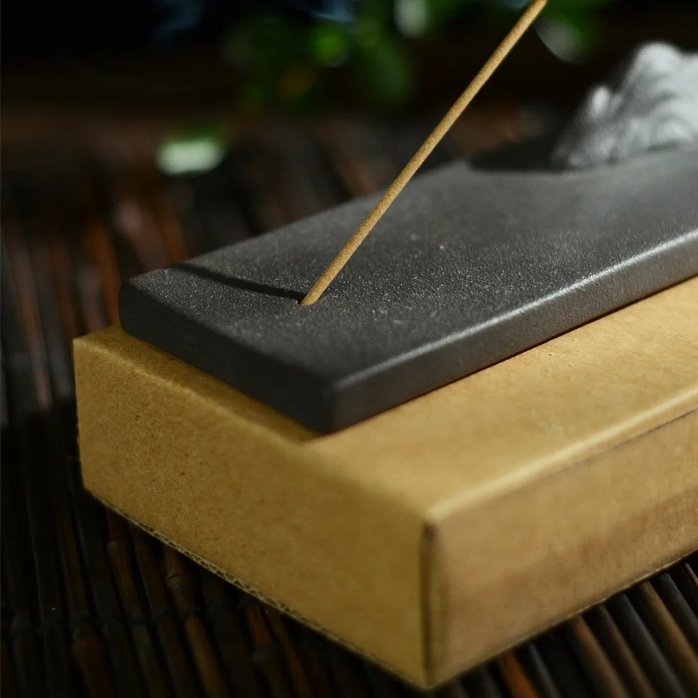 Clear Sir ручная керамика пышная горная печь дзен пейзаж курильница благовония Joss