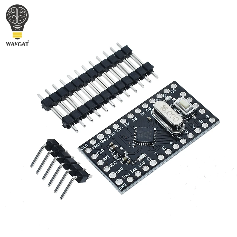 Плата управления WAVGAT Pro Mini 168 ATMEGA168 5 В/16 МГц для Arduino совместимая с микроконтролем