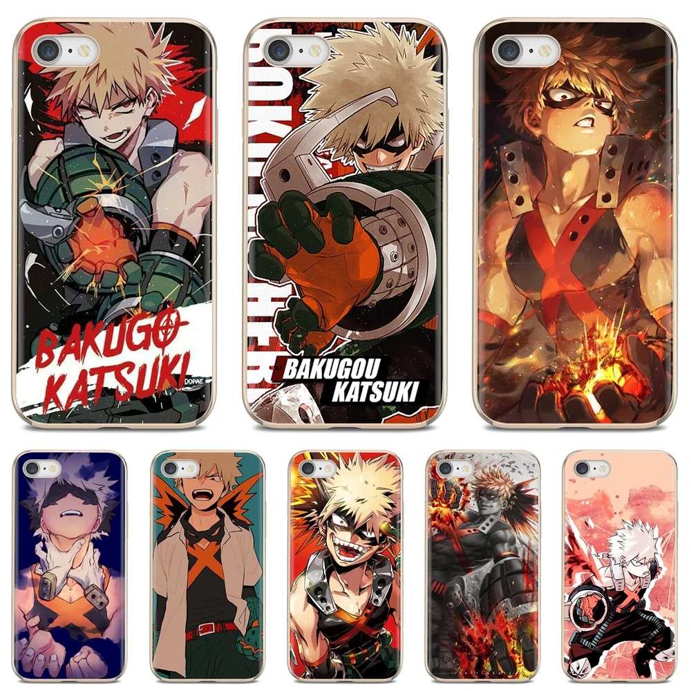Чехол для iPhone 10 11 12 Pro Mini 4S SE 5C 6 6S 7 8 X XR XS Plus Max 2020 My-Hero-Академия-Bakugou-Katsuki | Мобильные
