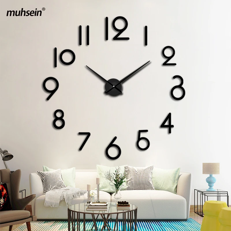 2021 бесплатная доставка совершенно новые настенные часы Muhsein с кристаллами 3d