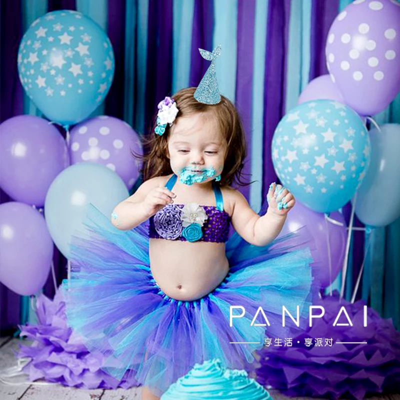 Блестящая шапочка с хвостом русалки головная повязка сделай сам украшение для