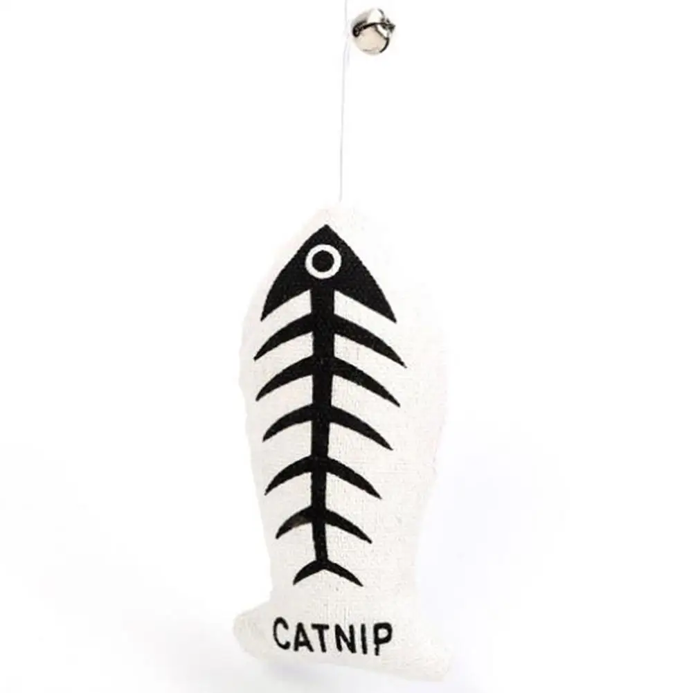 LanLan Interactive Toys Cat with Bells Fish Elastic Rope Pull | Дом и сад