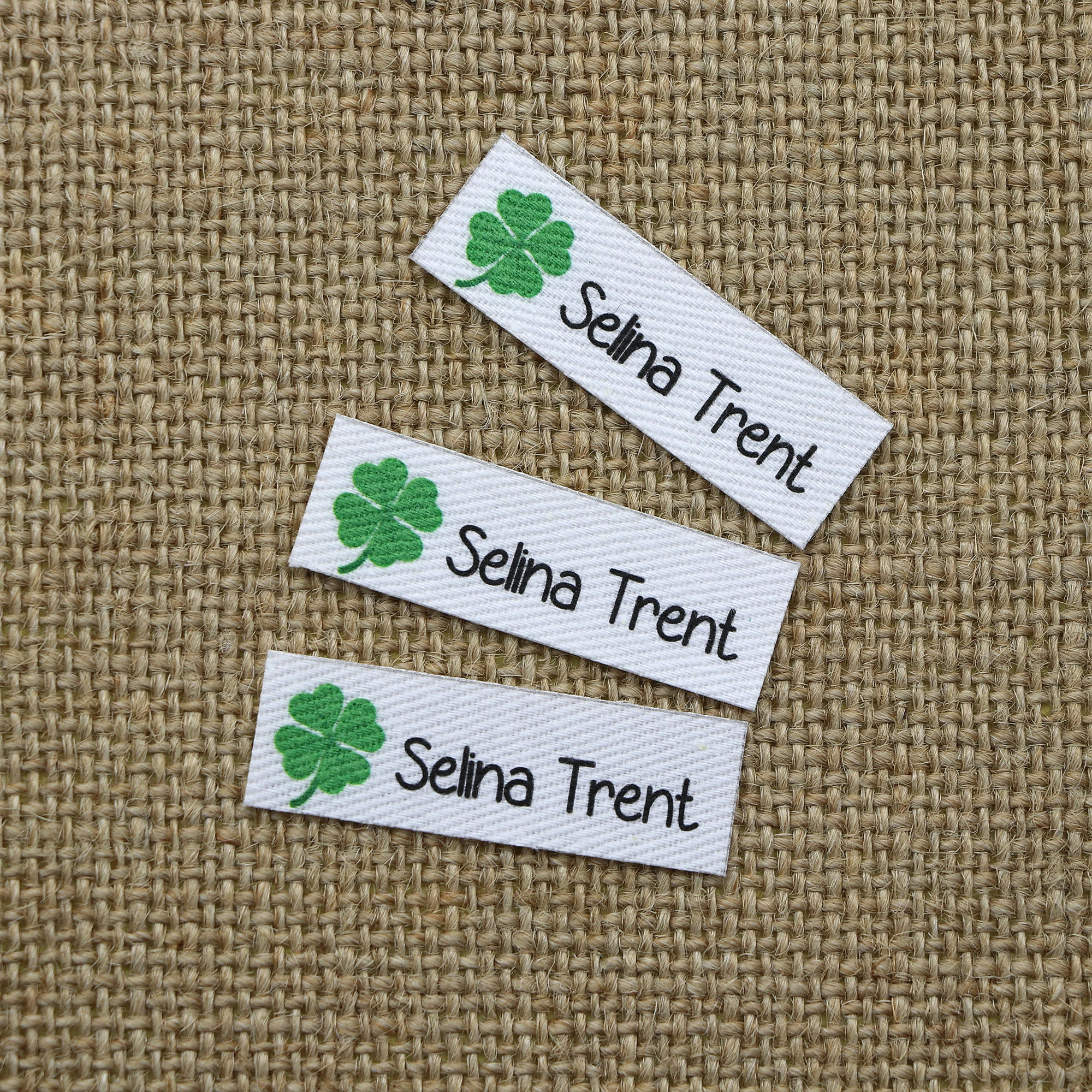 120 шт. гладильные этикетки логотип или текст персонализированный бренд для