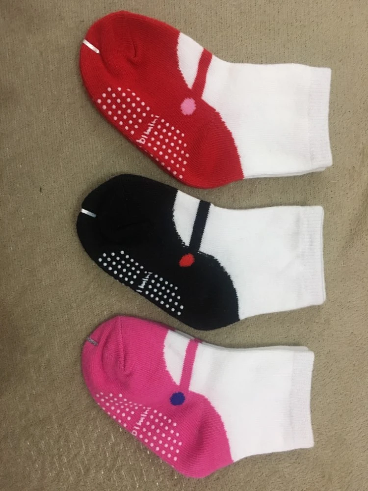 Хлопковый Противоскользящий танцевальный детский балет для девочек на осень