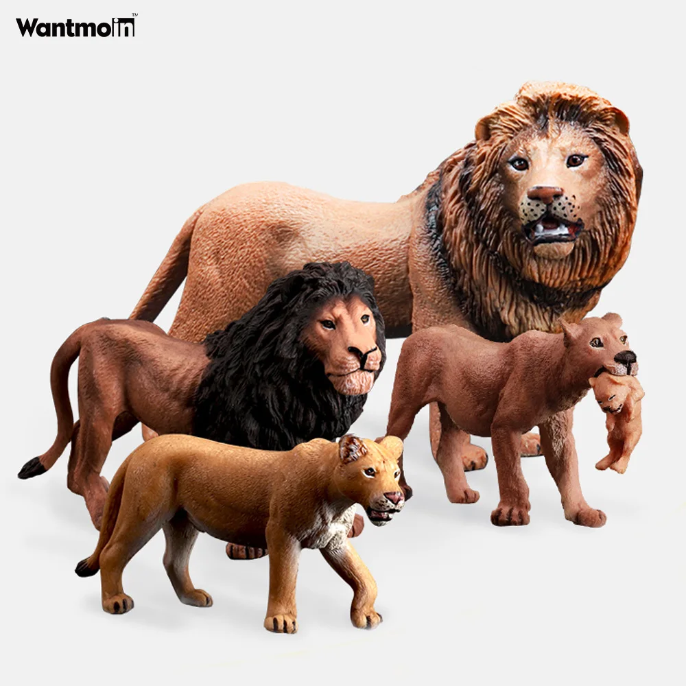 Figura de acci&oacute;n de animales salvajes para la familia, modelo de animales salvajes de pl&aacute;stico realista para colecci&oacute;n de Ciencia Educativa-2