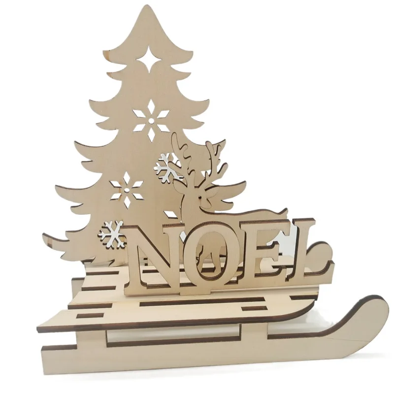 

Деревянные диски с отверстиями, необработанные деревянные украшения для рукоделия, рождественские праздничные подвесные украшения