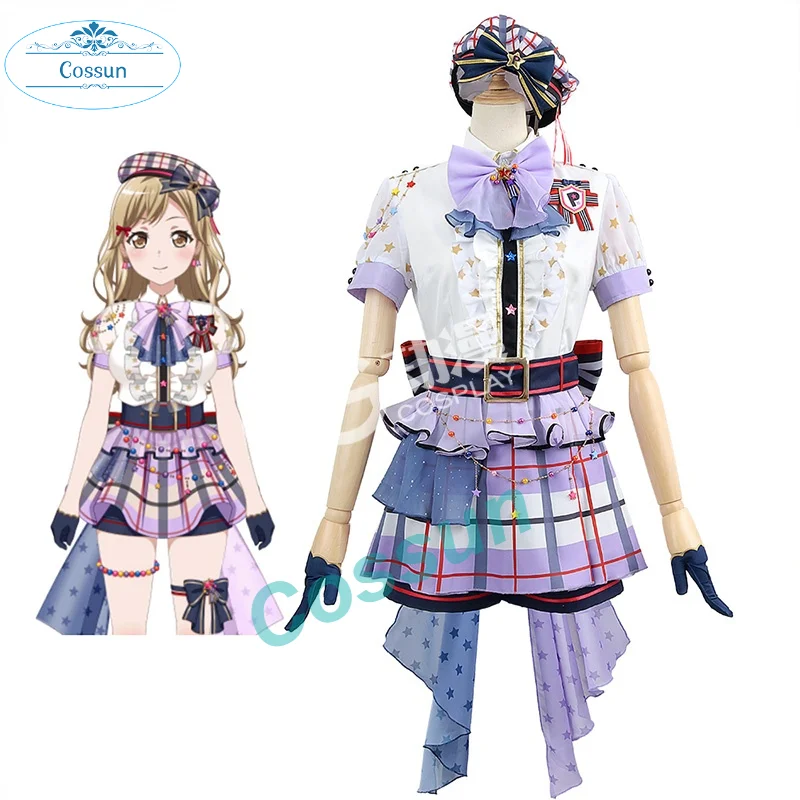 

Ichigaya Arisa cosplay costume BanG Dream! idol Game Lovely Uniform Cosplay Costume Halloween Party Role Play bangdream Women