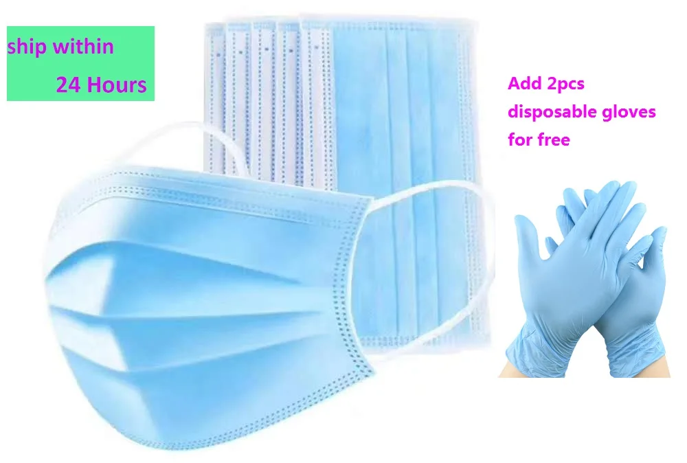 Высококачественная противозагрязняющая трехслойная маска маски для защиты от