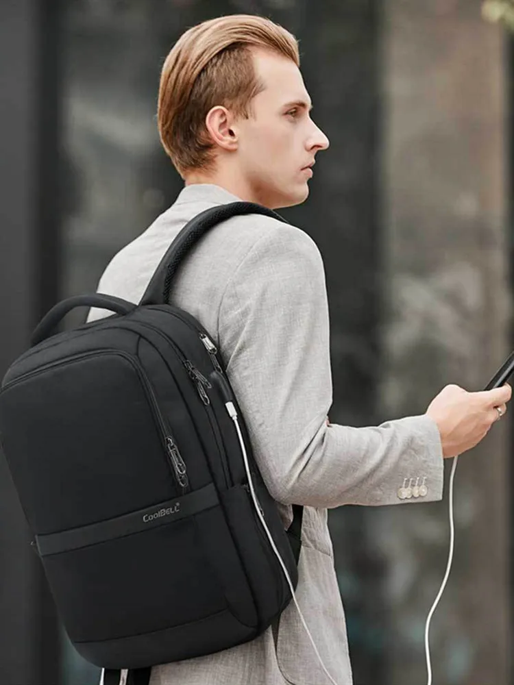 

COOLBELL Backpack 15.6Inch Laptop Backpack Fashion Travel Business Backpack Casual Nylon Waterproof Anti-theft Student Backpack
