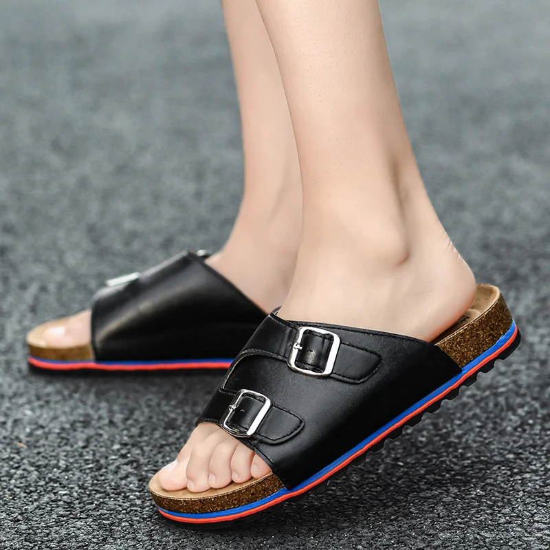 

Rubber Slippers Sandals Men’s 2021 Men's Beach Shoes Flat Men Sandal Summer Clogs Ladies Men'S Shoe Casual Man Non-Leather