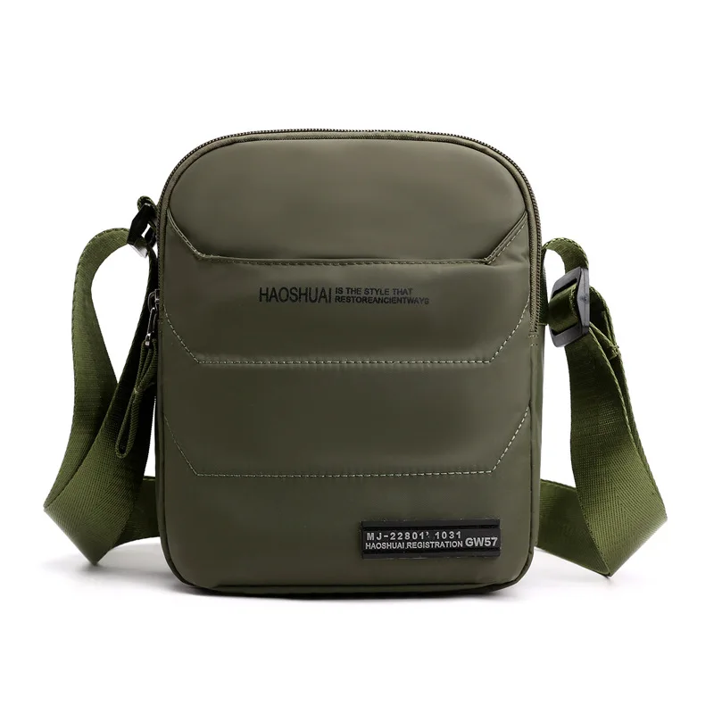 Мужская сумка на ремне нейлоновая Повседневная через плечо модная с клапаном и