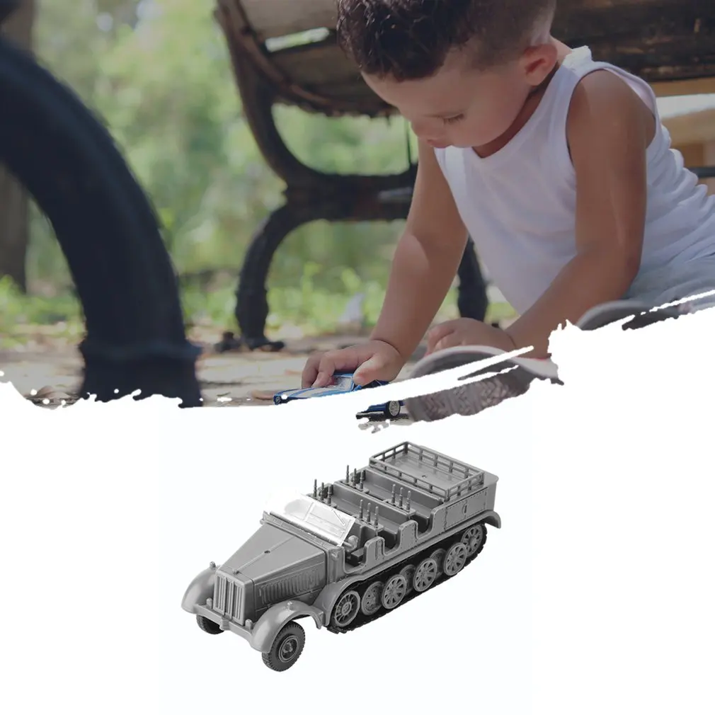 

1:72 M35 Military Truck 4D Wheeled Armored Vehicle Rubber-free Assembly Model Military Toy Car Gifts for Kids Boy