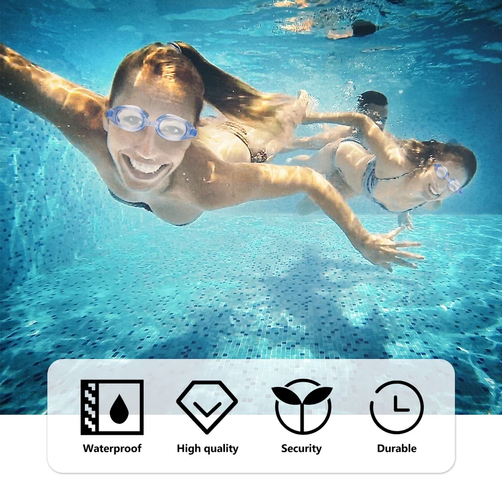 

Men Anti-Fog Swimming Glasses Waterproof Adults Small Frame Swim Goggles