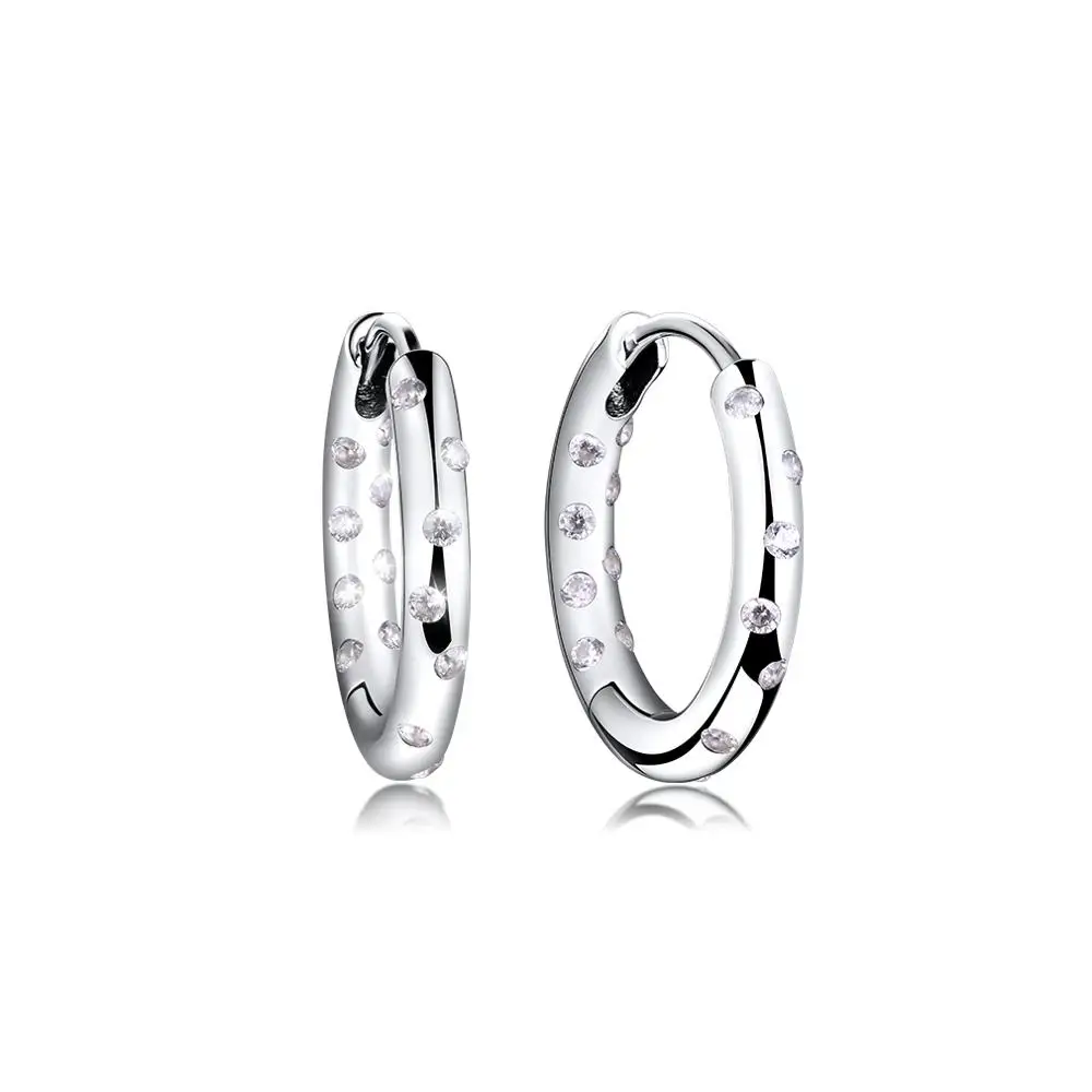 

Droplets Hoop Earring 100% 925 Sterling-Silver-Jewelry Free Shipping