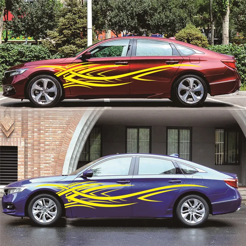 2 шт. автомобильный Стайлинг Стикеры s Авто обе стороны тела персонализированные