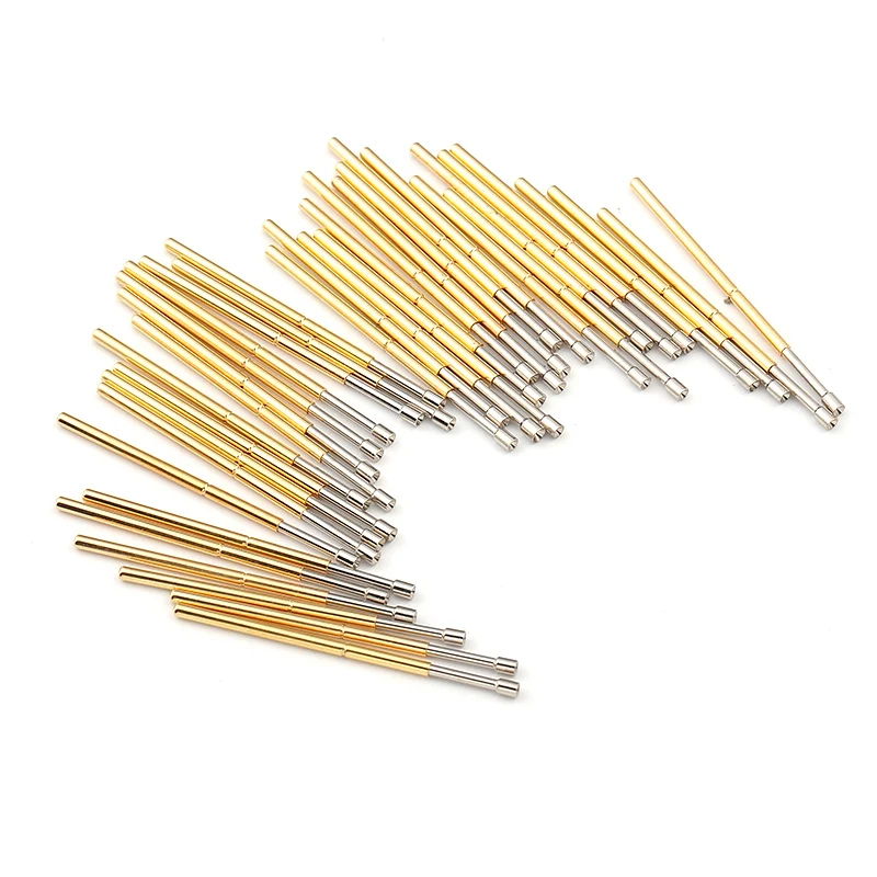 

100PCS Huarong Probe P100-A2 Metal Brass Nickel Plating Compression Test Pin Electronic Pogo Pin Diameter 1.36mm