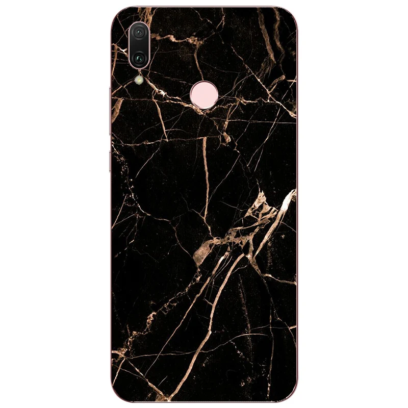 Black Marble stone Painting Case For Asus Zenfone Max Pro Plus M1 ZB570TL ZB601KL ZB602KL ZB555KL ZB556KL Phone Printed Cover | Мобильные