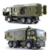 150 scale military police transport alloy car model with pull back sound and light diecast vehicle truck army toys for children