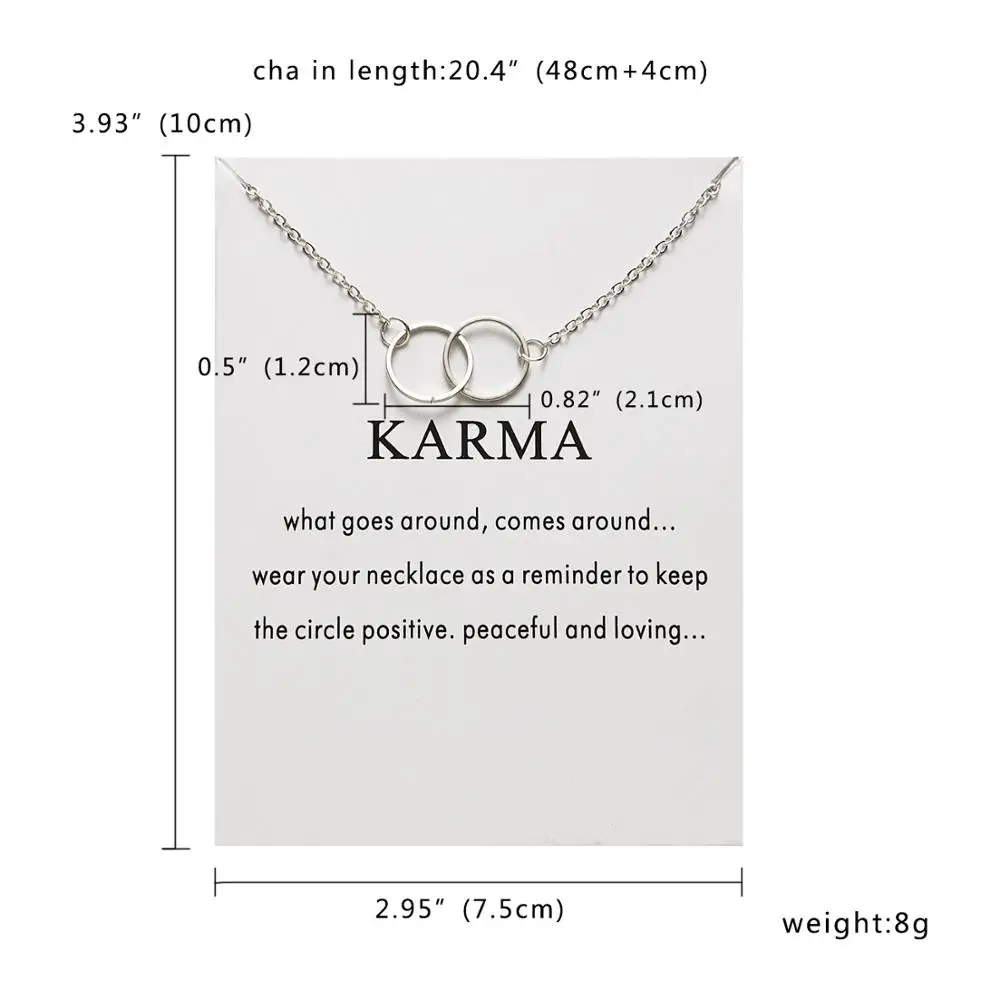 Rinhoo Karma, Двойная Цепочка, круглое ожерелье, золотое ожерелье с подвеской, модные цепочки на ключицы, массивное ожерелье, Женские Ювелирные изделия - Окраска металла: 12