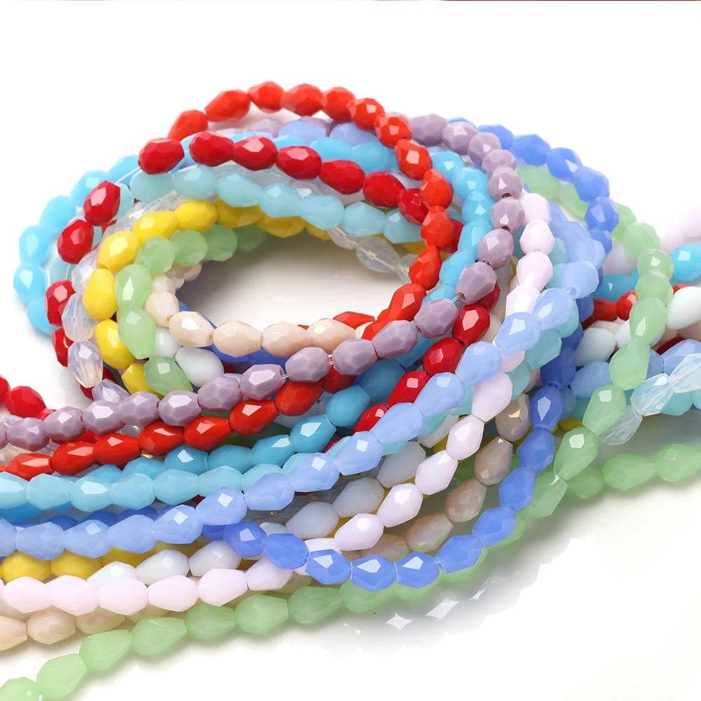 Стеклянные бусины Миюки 95 шт./лот 3x5 мм китайские ювелирные изделия хрустальные