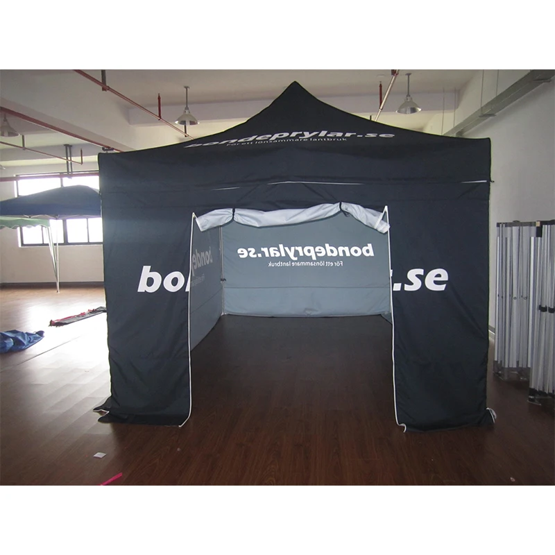 

High Quality Free Shipping 3X3m Advertising Tents Print Company Logo (Canopy,Three Full Walls and Door,Without Frame)