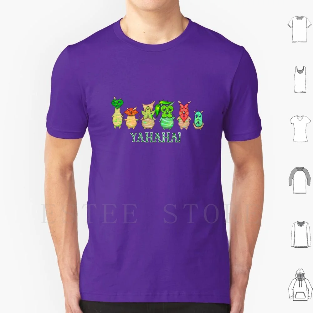 

Korok T Shirt T Shirt Cotton Men Diy Print Yahaha Korok Legend Of Game Gamer Leaf Fantasy Breath Of The Wild Wild Laugh Link