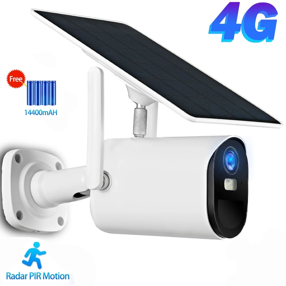 Уличная камера видеонаблюдения HONTUSEC на солнечной батарее с Wi-Fi 1080P 4G |