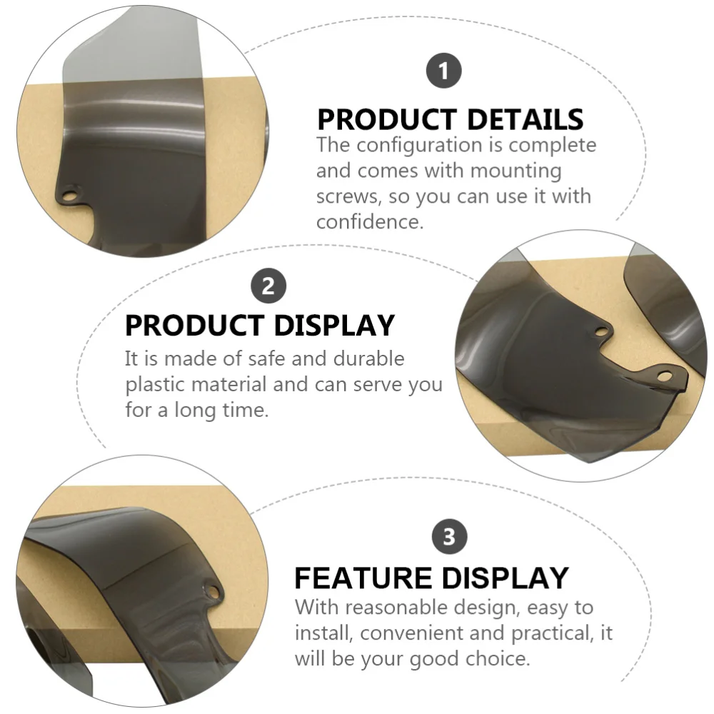 

1 Set Motorcycle Windscreen Side Wind Deflector Motorbike Modification Parts