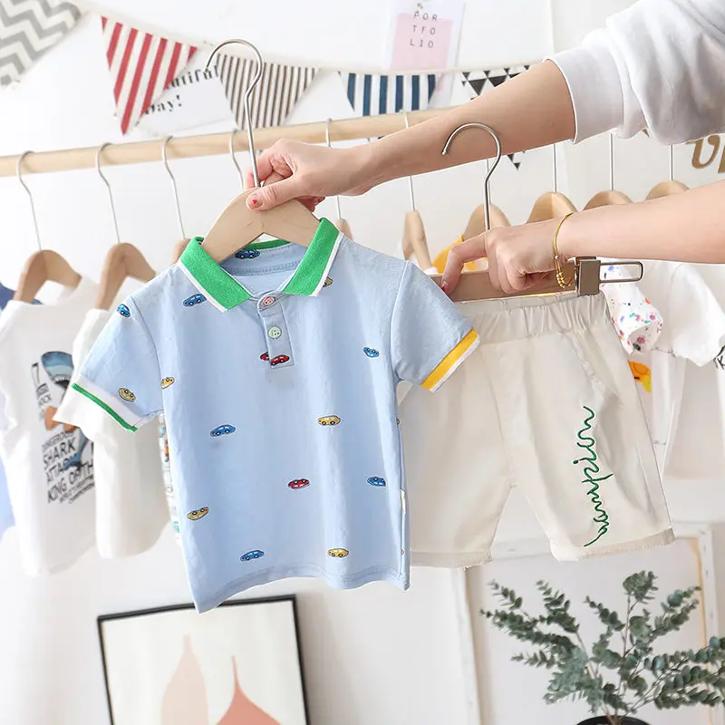Летняя одежда для маленьких мальчиков и девочек Детская футболка с принтом