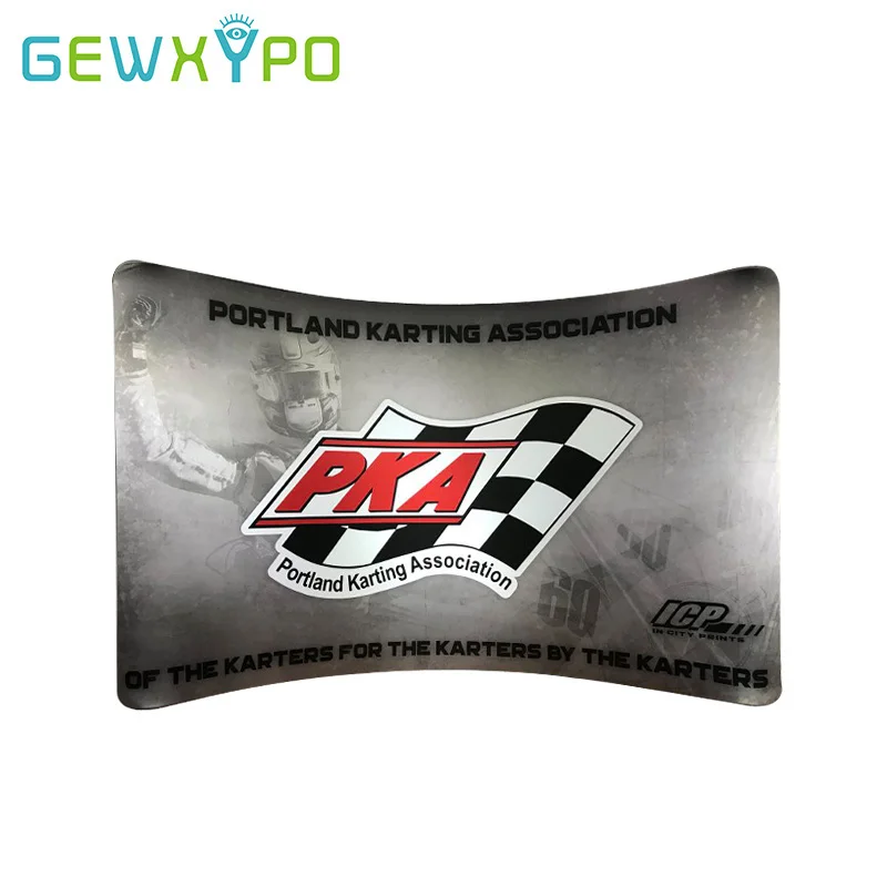 Рекламный стенд для выставки на высоте 10 футов тканевый баннер изогнутый Стенд