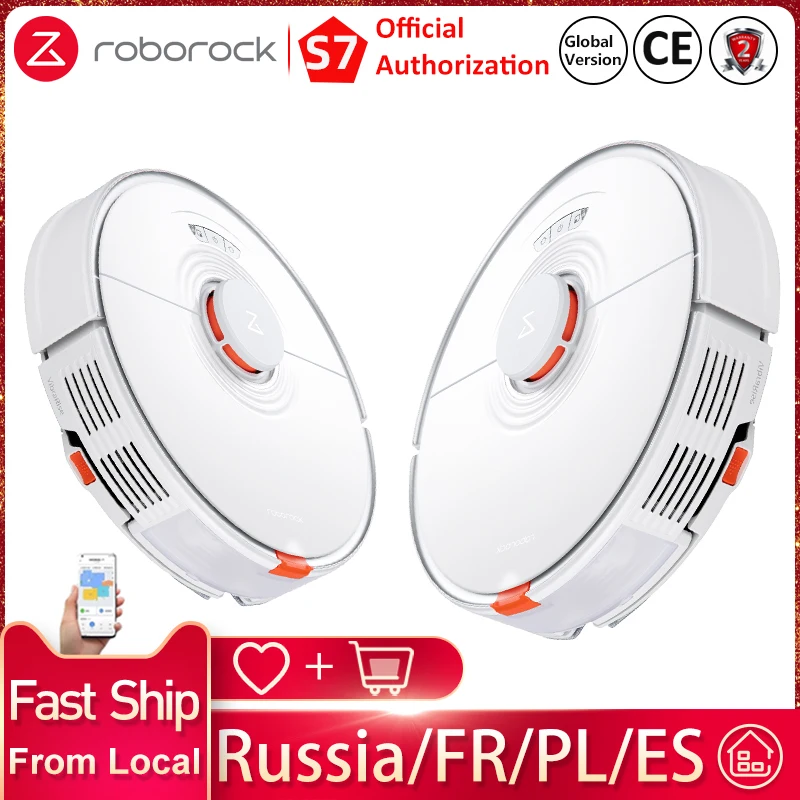  робот пылесос Roborock S7 Заменяет Roborock S5 Maxбеспроводная Alexa голосовой контроль робот для дома интеллект дом ультразвуковой чистота ковер д…