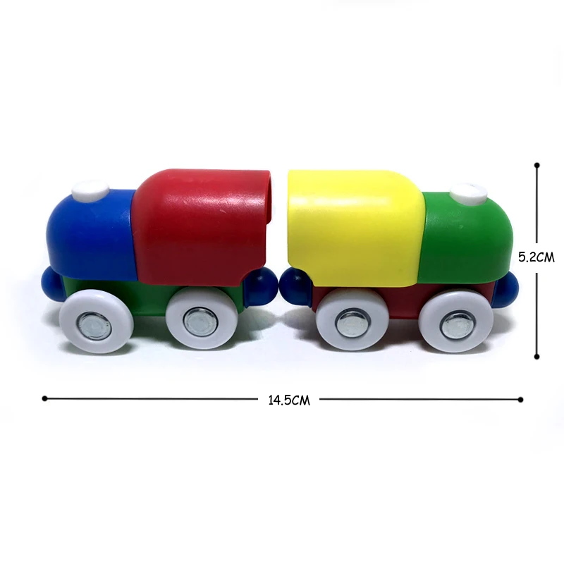 Магнитный поезд совместим с деревянными дорожками Детские игрушечные магниты