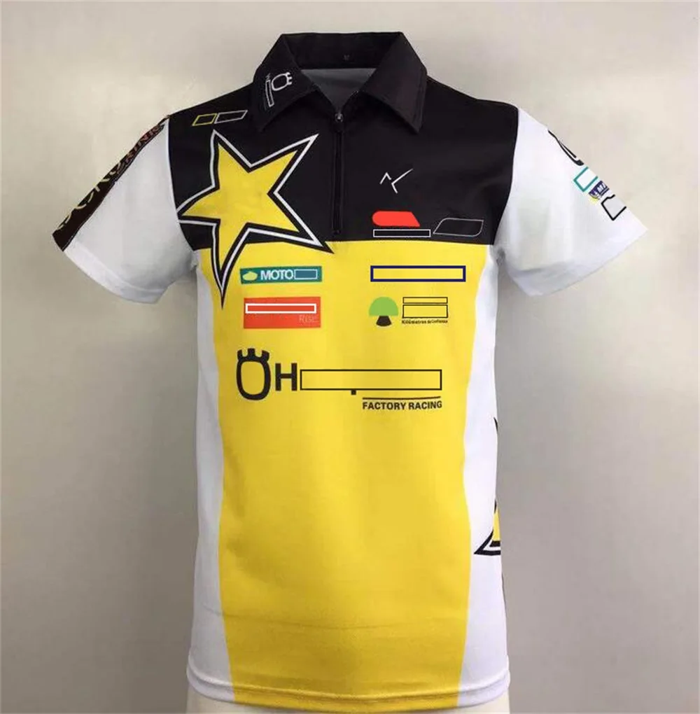 

New Cross-country Motorcycle POLO Shirt, Outdoor Cycling Jersey, Short-sleeved Casual Lapel Racing T-shirt, The Same Customizati