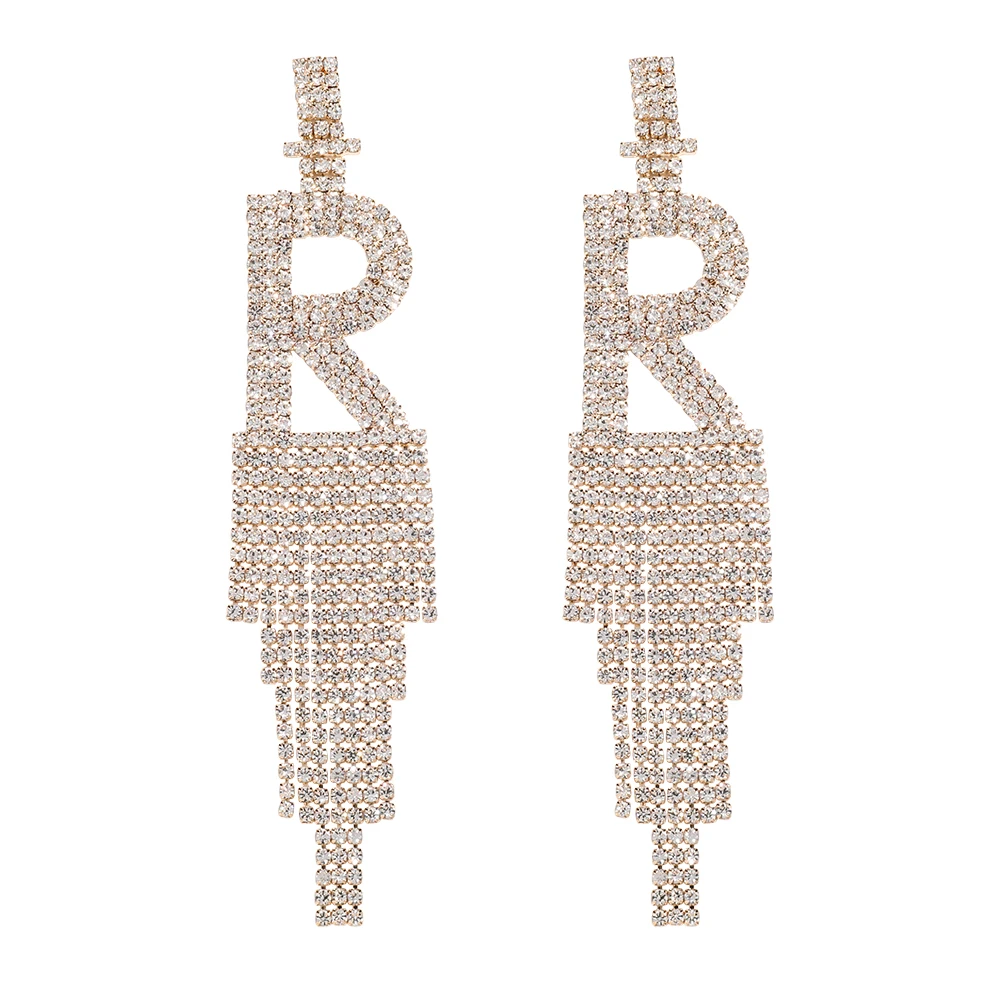 Женские богемные серьги с кисточками Pauli Manfi модные кристаллами