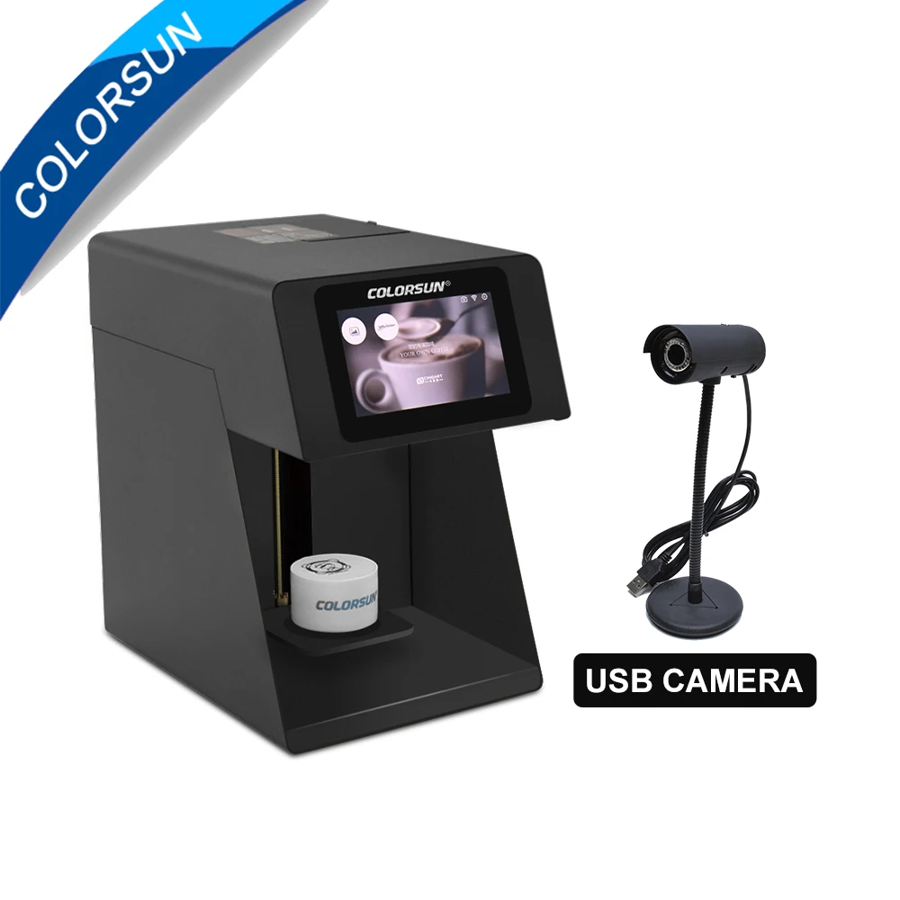 Автоматический 3d струйный принтер для кофе Colorsun со съедобными чернилами