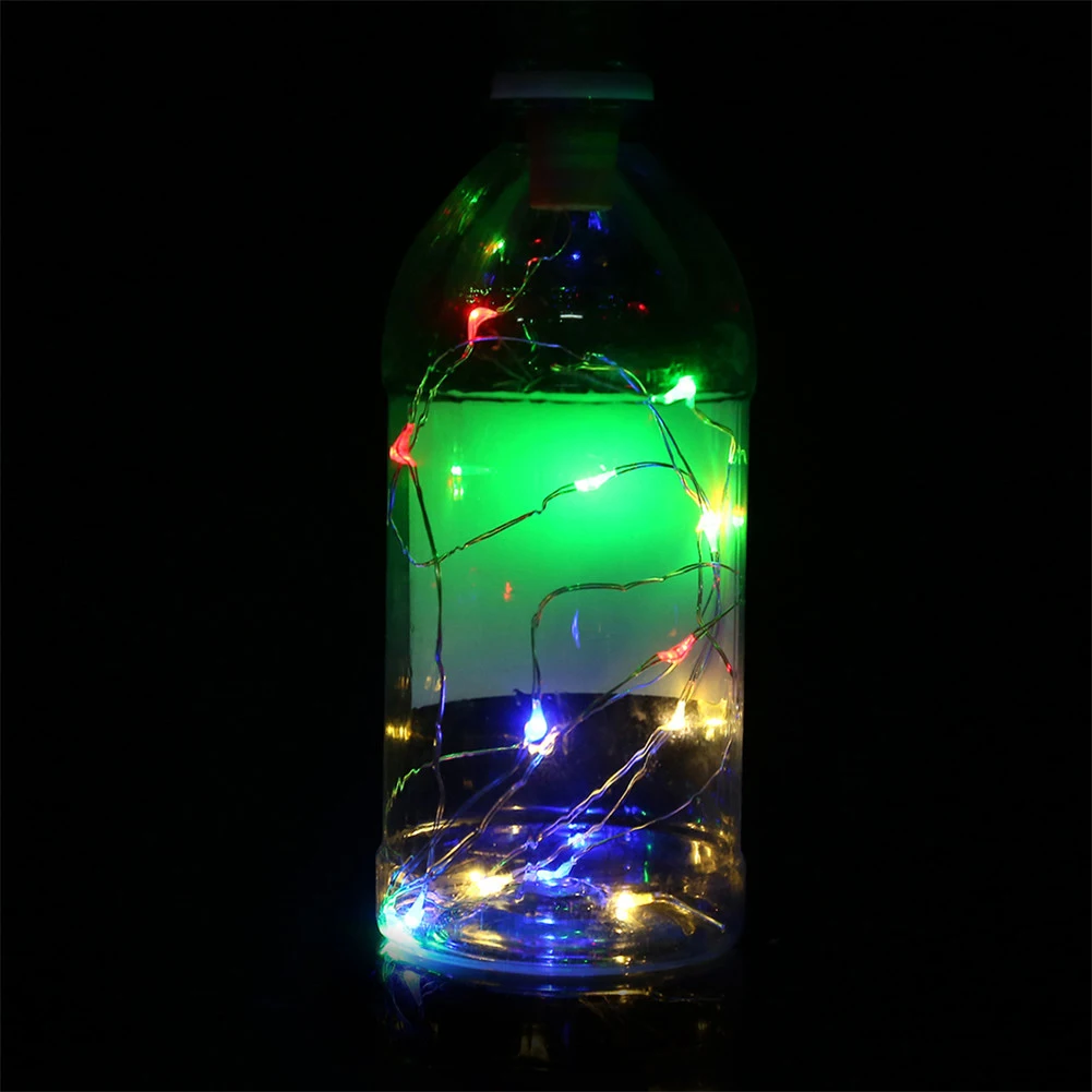 

Copper Wire Light Button Battery Gift Box Automatic Fairy 1m 10LEDs String Light Vintage Cover Bulb Guard Lamp Pendant