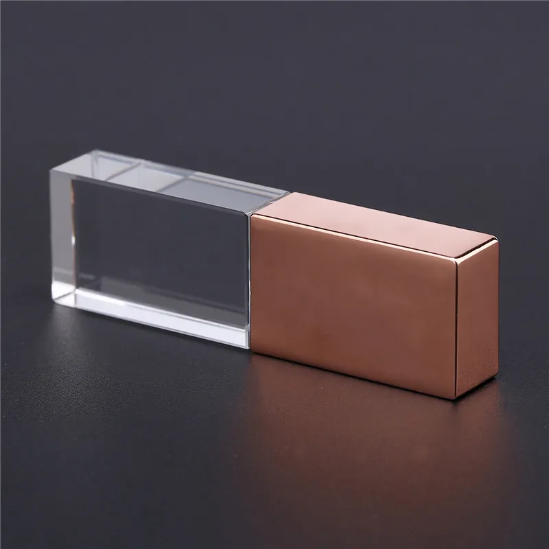 JASTER(более 10 шт. бесплатный логотип) Кристальный usb флэш-накопитель металлическая Флешка 8 ГБ 16 ГБ 32 ГБ 64 Гб 128 ГБ u дисковая карта памяти - Цвет: white