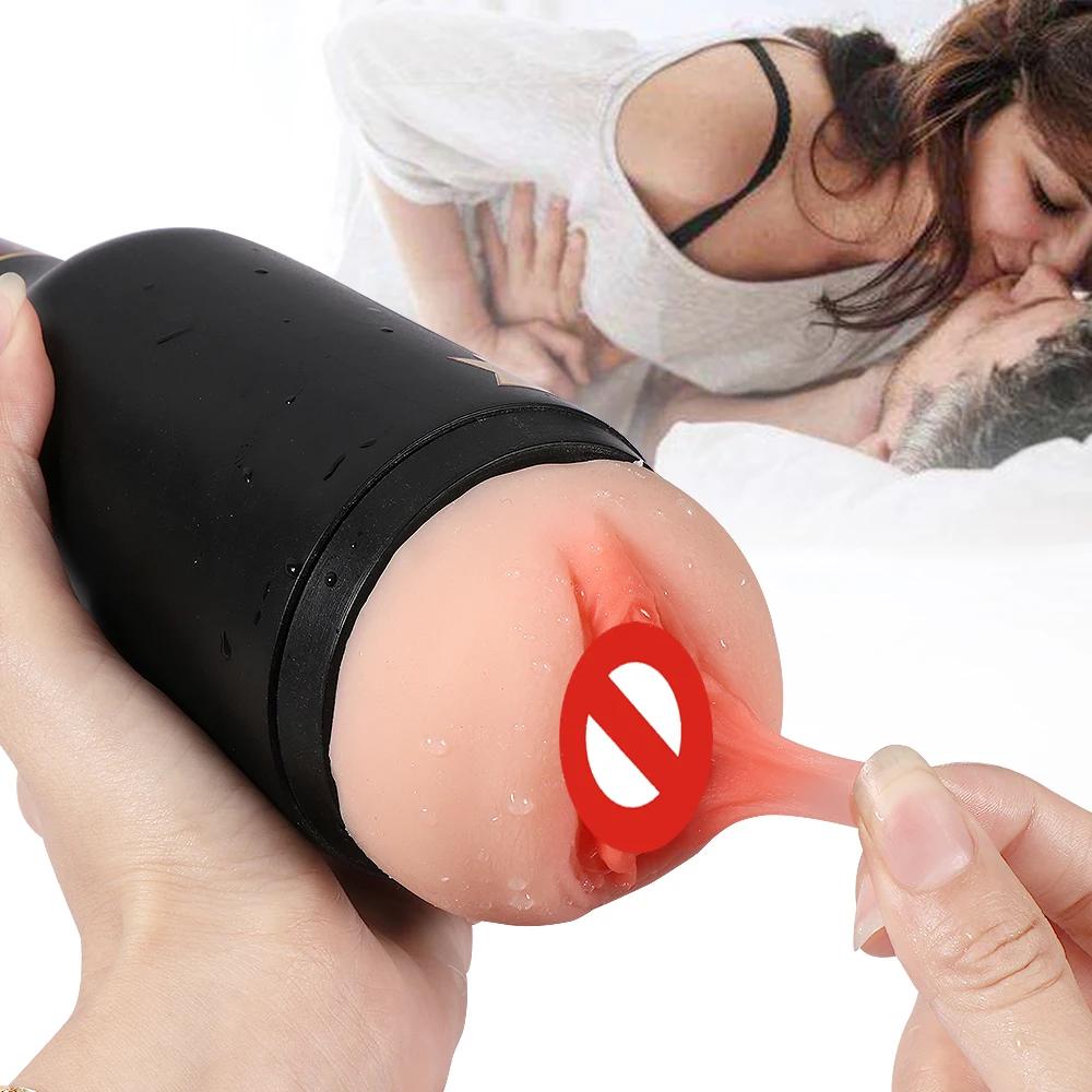 Реалистичная Вагина Анальный Мужской мастурбатор силиконовая Мягкая тугая