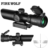 1 5 5x32 short scope hunting riflescope red dot green illuminated optical sight rail 20mm crossbows for hunter airsoft weapons